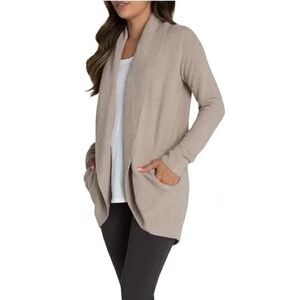 BAREFOOT DREAMS Cozy Lite Circle Cardigan Taupe Size XS/S